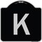 Signmission Sign with Letter K Heavy-Gauge Aluminum Architectural Sign, 18" x 18", BS-1818-22944 A-DES-BS-1818-22944 - alternate 1
